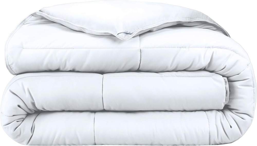 Queen/ King Size Ultra Soft 100% Cotton Down Comforter Reversible Duvet Insert
