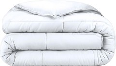 Queen/ King Size Ultra Soft 100% Cotton Down Comforter Reversible Duvet Insert