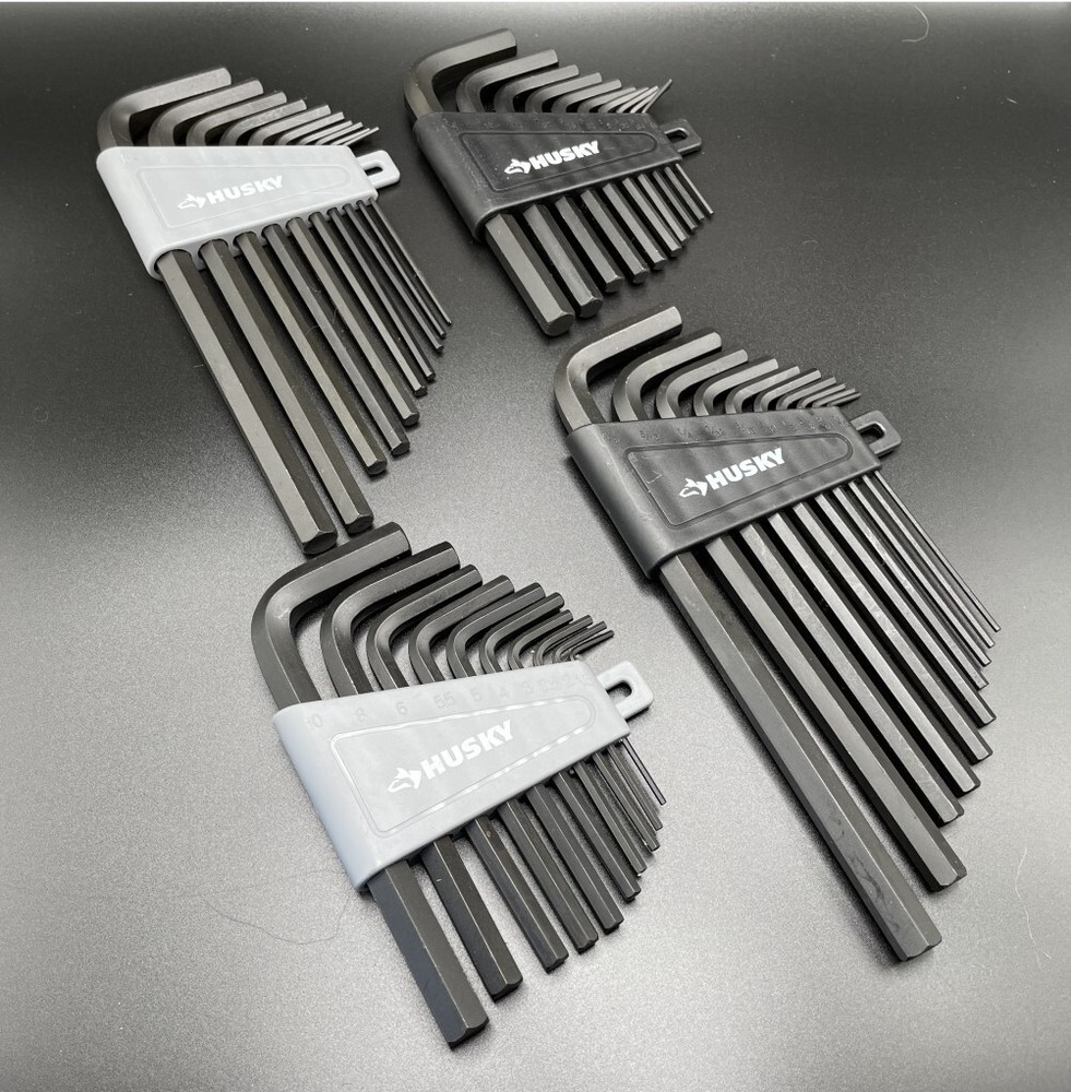NEW Husky Hex Key Set, SAE or Metric, Choose one set or both