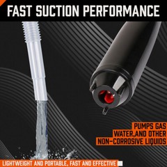 HORUSDY Deluxe Liquid Transfer Siphon Pump Battery Powered Gas Oil Water NEW