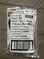RIDGID JobMax 1-1/4 in. Japanese Tooth Multi-Tool Blade A24JM31 Wood Universal