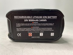 Lot of 2 8.0AH FOR Ryobi 18V Li-Ion Battery w/ Charger P102 P103 P105 P107 P108