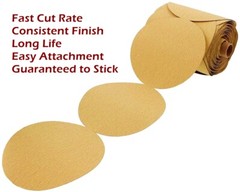 50 PCS 5In PSA Sanding Disc 80-220 Grit Adhesive Back Sandpaper Roll Sticky-Back