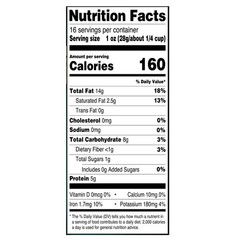 Great Value Deluxe Whole Cashews, Unsalted, 16 oz NEW