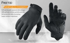 Full-Finr Workout Gloves for Men, Padded Gym Gloves with