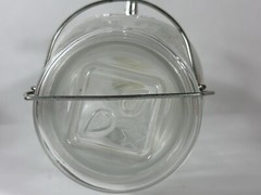 Glass Beverage Dispenser 2 Gallon with Glass Clamp Lid Hand-Wash Only