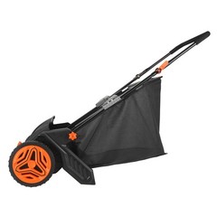 VEVOR Lawn Sweeper Push Leaf Grass Collector 21″ 3.5 Cu. Ft. Capacity Adjustable