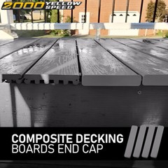 Composite Decking boards End Cap (4 pcs in One Package) 5.5”