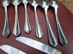 Waterford LINEAR 18/10 Stainless Flatware Vietnam Lot Of 25 Pieces