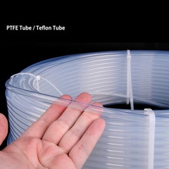 PTFE Tube Tubing Pipe 1mm-20mm ID 2mm-25mm OD High Temp Resistance Clear Tube