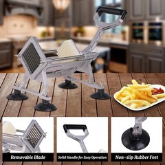 Hakka French Fry Cutter Commercial Potato Fruit Vegetable Slicer with 3 Blades