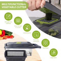 16-In-1 Vegetable Fruit Kitchen Chopper Cutter Food Onion Veggie Dicer Slicer