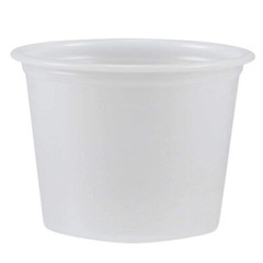 4 oz Plastic Clear Disposable Portion Cups with Lids for Sauce Cup BPA Free