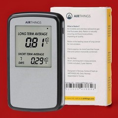 Airthings Corentium Home Radon Detector 223 Portable (3) AAA Battery Operated
