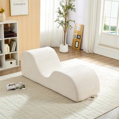 Zafly Yoga Chaise Lounge Indoor, Yoga Chaise, Ergonomic Reading Chair for Adults