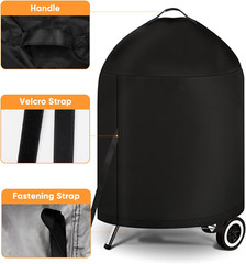 Grill Cover for Weber Charcoal Kettle- Heavy Duty Waterproof BBQ Cover 22″