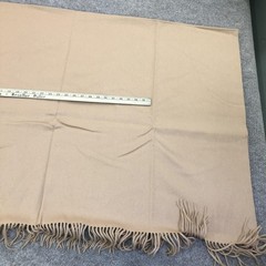 Quince Cashmere Throw Blanket 50×60 Beige Soft Fringe Cozy Luxury New Tags