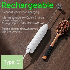 Electric Milk Frother Handheld Drink Foamer Coffee Mixer Egg Beater Double Whisk