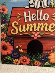 Garden Flag 12×18 Snoopy Summer Double Sided Handmade Woodstock Cute