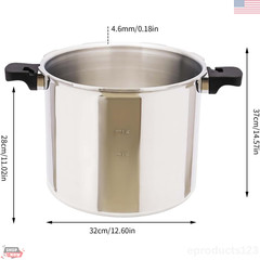 Pressure Canner Cooker 23Qt Aluminum Induction Gas Compatible Safety Valve