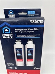 New Project Source Samsung HAF-QINS 3846785 Refrigerator Water Filter 2 Pack QTY