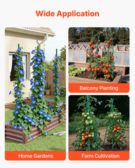 VEVOR 25 Pack Garden Stakes, 70.87-inch Sturdy Plant Support for Vegetables & Cl