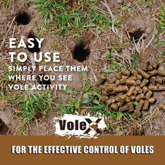 VoleX® – Kills All Species of Voles – Safe for Use Around People and Pets