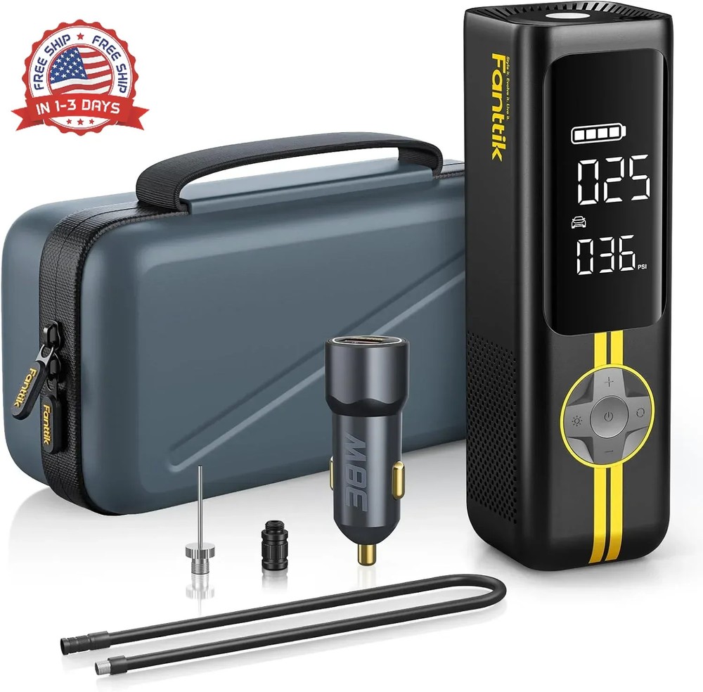 Fanttik X8 APEX Tire Inflator Portable Air Compressor, 1 Min Fast Inflation, 150