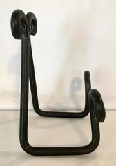 Hand Forged Heavy Duty Blacksmith Artisan Wrought Iron Plate Stand/Wall Mount