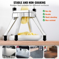 VEVOR 1/4” Vegetable Dicer Commercial Fruit Slicer Chopper French Fry Cutter