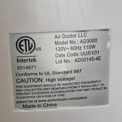 AirDoctor AD3000 Air Purifier – Tested – UltraHEPA Filtration ( NO Filters )