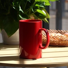 28 OZ Extra Large Ceramic Coffee Mug M018 Classic Porcelain Big Tea Cup Red