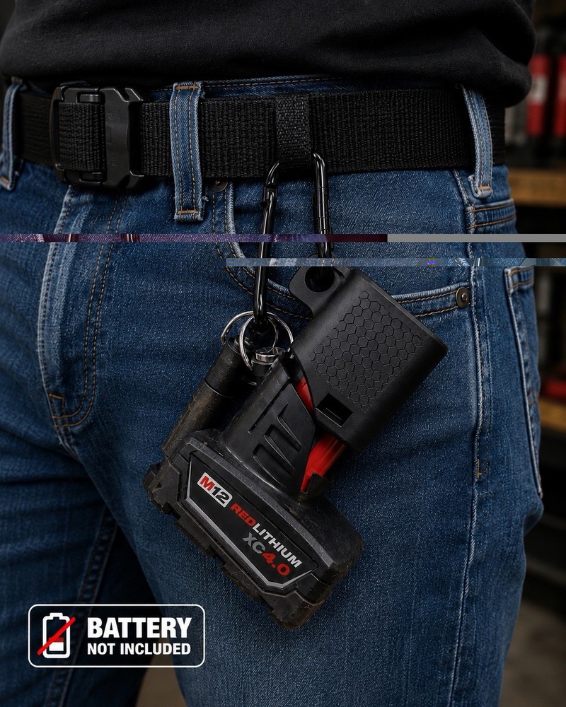 Clip-On for milwaukee M12 Battery Holder (2per order)