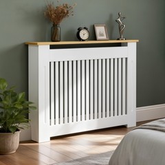 Radiator Cover Cabinet Decorative Heater Protector for Home Childproof Baseboard