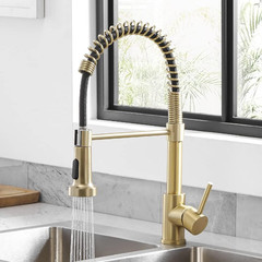 Touchless Kitchen Faucet with Pull down Sprayer LED Light Single Handle Kitchen