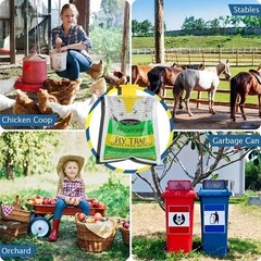 NEW 10 pack Outdoor Fly Traps Disposable Hanging Outdoor Catcher Bag Mosquito