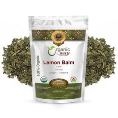 Organic Way Lemon Balm Leaf Whole | Herbal Tea | USDA Certified (2Oz)