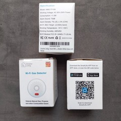 Lot of 3 Smarter Living WiFi Gas Detector Natural Propane Methane Leak Alarm App