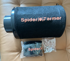 Spider Farmer 4″ Refillable Air Carbon Filter Odor Control for Inline Fan