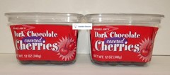 Trader Joe’s & Choceur Dark Chocolate Covered Cherries 12oz 340g Two Containers