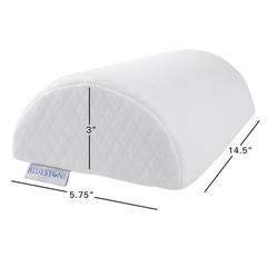 Memory Foam Back Pillow / Half Moon Lumbar Bolster Wedge Pillow By Bluestone
