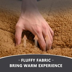 Fleece Foldable Japanese Floor Mattress-Super Soft Fuzzy Sleeping Pad for Adults