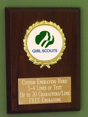 Girl Scouts Award Plaque 4×6 Trophy FREE engraving