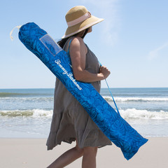 7.5ft Tommy Bahama Beach Umbrella AnchorX UPF 50+ Tilt Wind Vent with Carry Bag