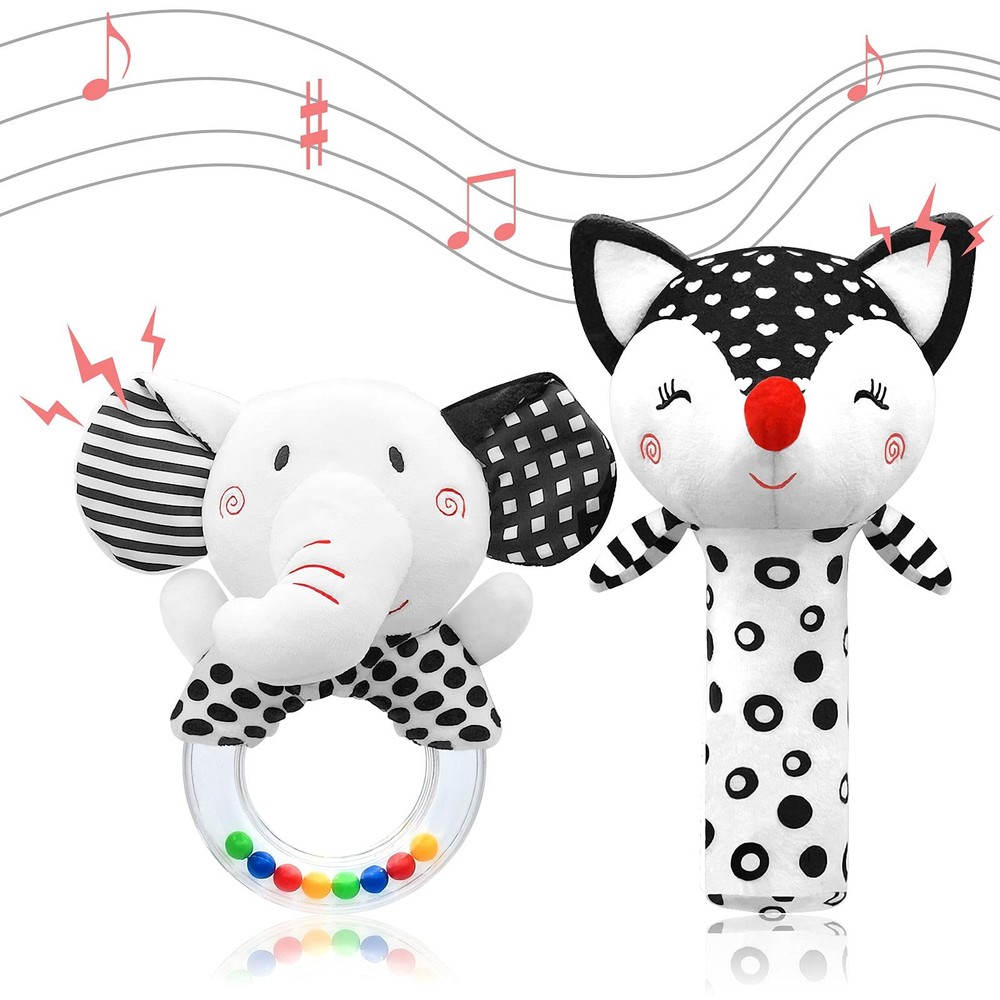 Baby Rattles 0-6 Months Newborn Toys Infant Toys 0-6 Months Rattles for Babies 0