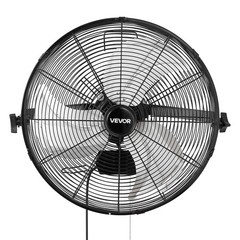 VEVOR 18 in Wall Mount Fan 2 Pack 3 Speed Long Airflow Industry Garage Workshop