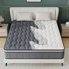 12″ Dual Firm Soft Hybrid Mattress Memory Foam Spring Full Queen King in a Box