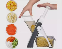 Safe Mandoline Slicer 5 in 1 Vegetable Chopper Food Potato Cutter Adjustable US