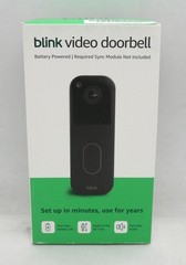 BLINK WIRELESS HOME SECURITY (BLACK) (2nd Gen/2025 MODEL) VIDEO DOORBELL *NEW*