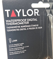 Taylor Waterproof Digital Food Thermometer 9848EFDA -40°F to 450°F